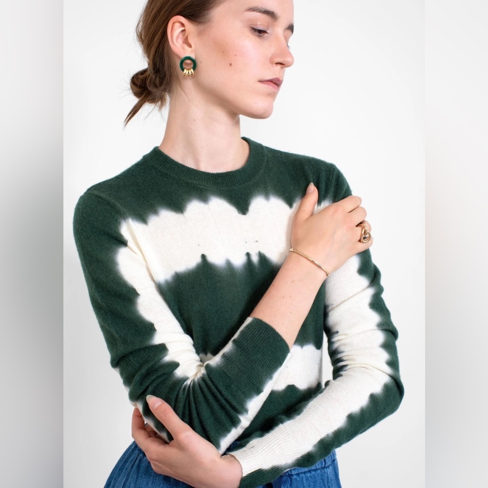 Christian Wijnants Kam Tie Dye Jumper Bottle Green